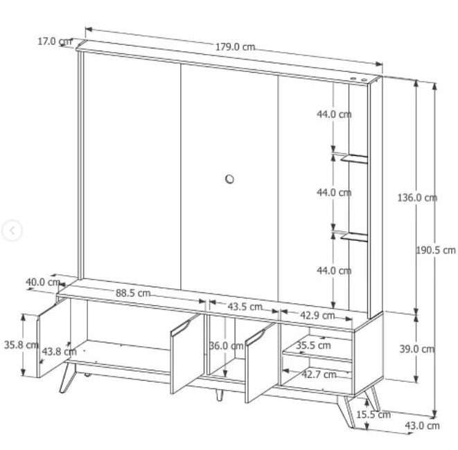 Home Tucuma 1.8 Plasma Stand - Nature