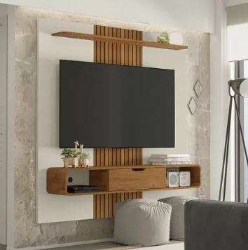 Lisboa Wall Panel Plasma Stand