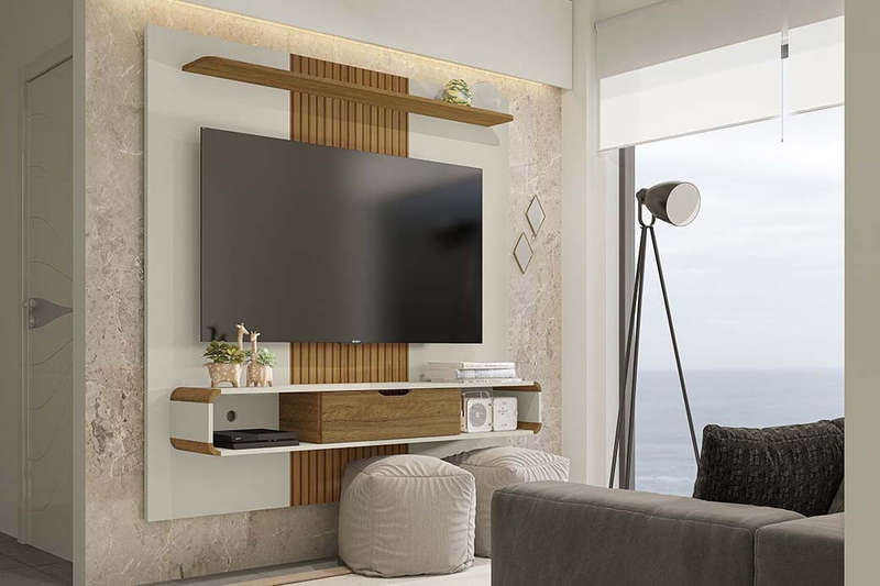 Lisboa Wall Panel Plasma Stand