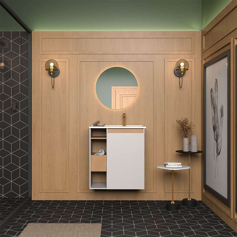 Lotus 60 Wooden Bathroom Vanity Wall Mount