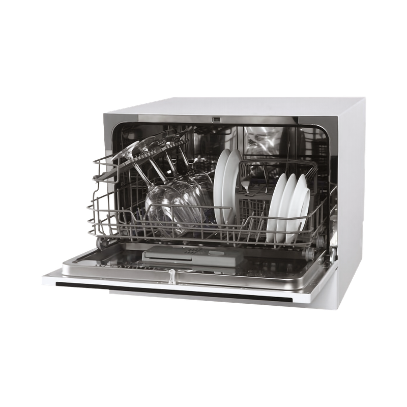 Midea 6 Place Counter Top Dishwasher white