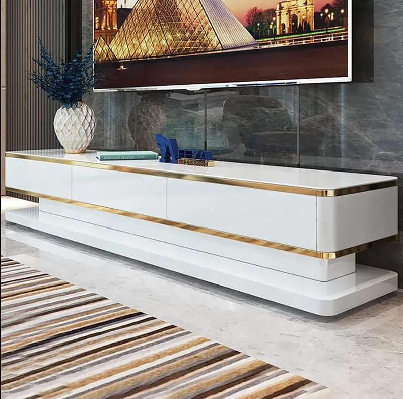 Meana Marble Top Plasma Stand