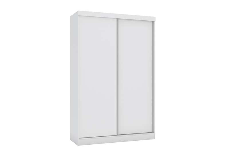 Mivada 2 Sliding Door With Mirror Wardrobe White