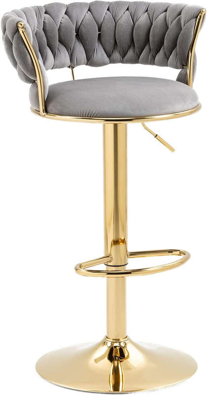Novah Velvet Bar Stool