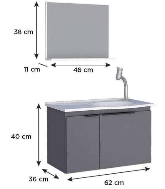 Quartzo Wooden Bathroom Kit