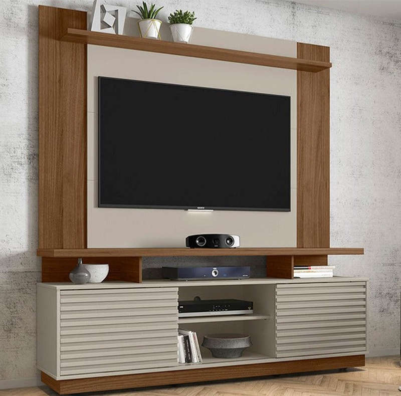 New Blumenau Plasma Stand With Wall Panel