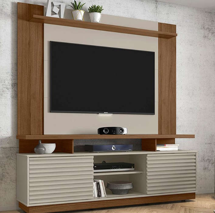 New Blumenau Plasma Stand With Wall Panel