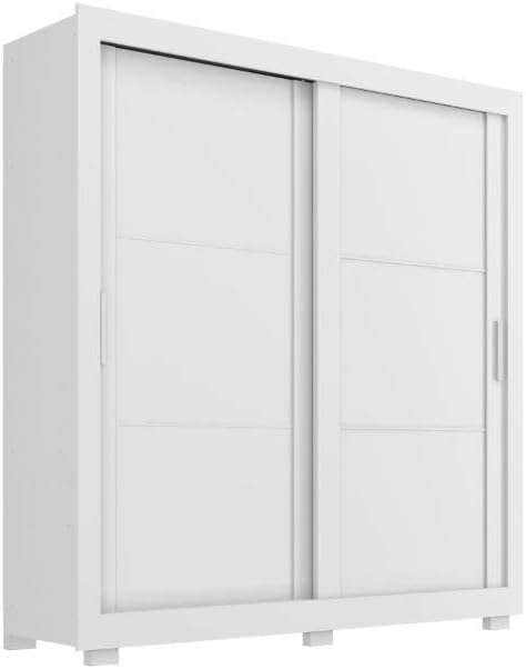 Titanium Sliding Doors White Wardrobe