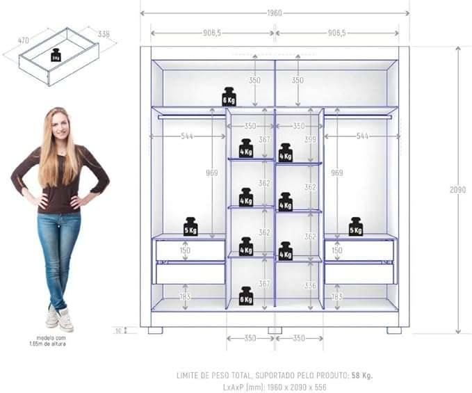 Titanium Sliding Doors White Wardrobe