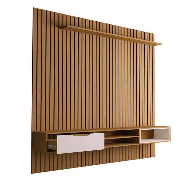Home Ripado Tucumã 2.3 Nature/Pearl Rippled TV Panel