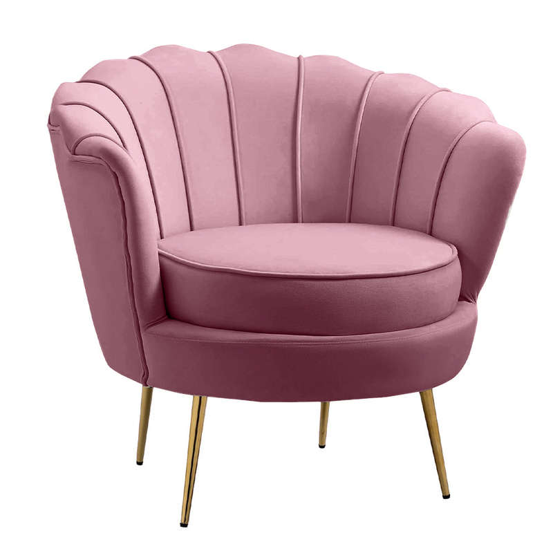 Tulip Single Seater Velvet Couch