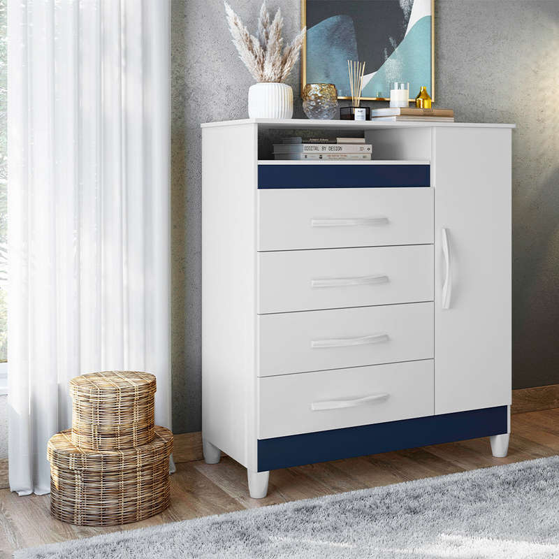 Turquoise Chest of Drawers