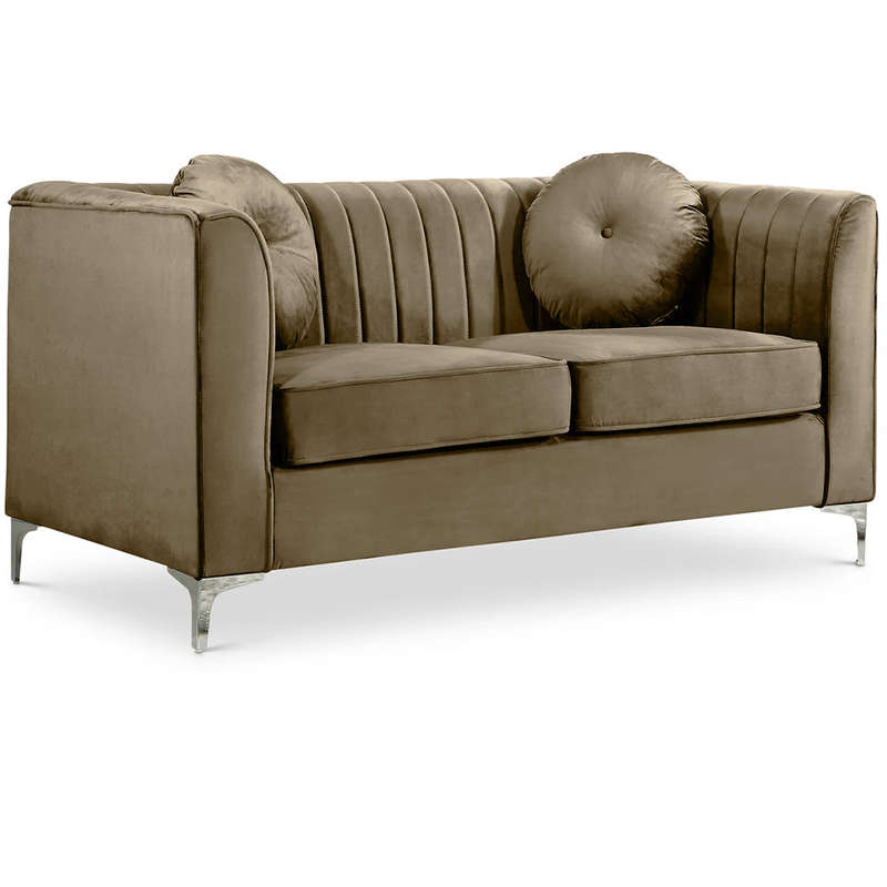 Oxford Two Seater Stripe Velvet