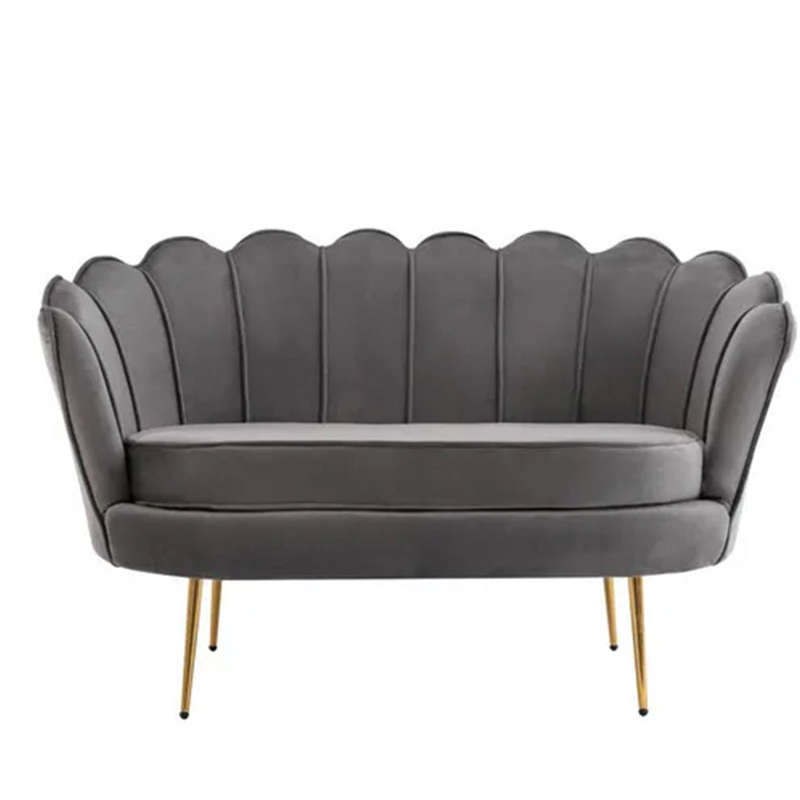 Tulip Velvet Double Seater Couch