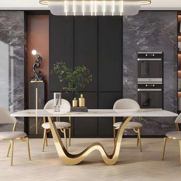 W-Shaped Luxe Dinning Table Only