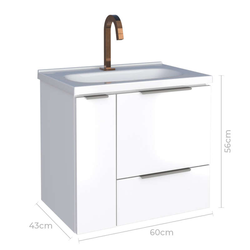 Caqui Steel bathroom Vanity