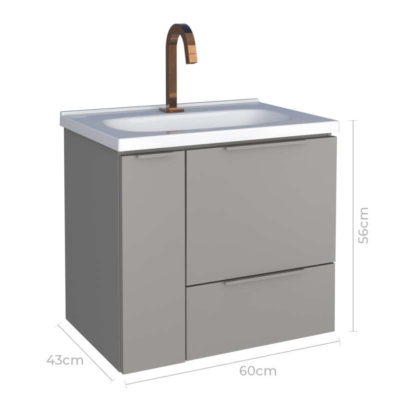 Caqui Steel bathroom Vanity