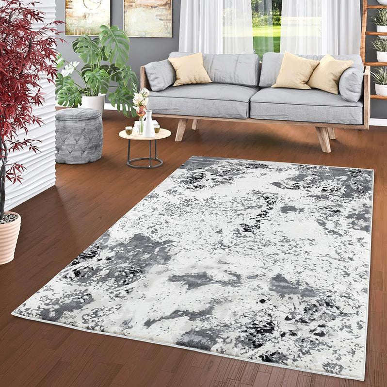 Elit Nature Grey Black Rug  160 x 230 cm