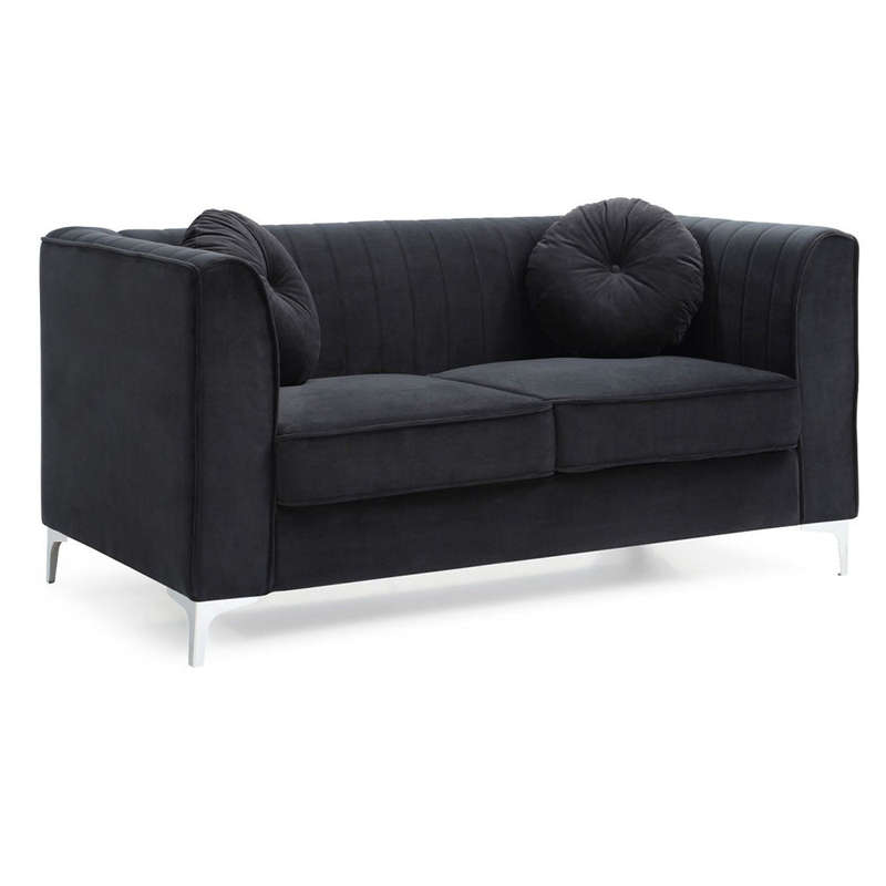 Oxford Two Seater Stripe Velvet