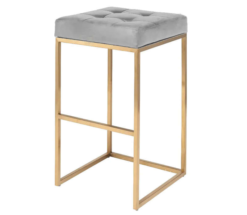 Hercules Silver Frame Barstool