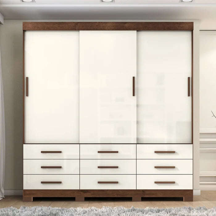 iDeale Max 3-Door 9-Drawer  Wardrobe