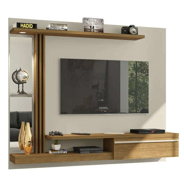 Denver Panel With LED And Glass Shelf