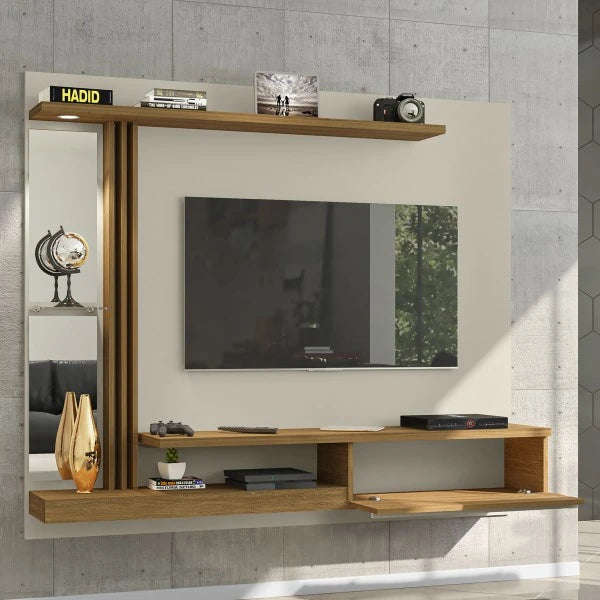 Denver Panel With LED And Glass Shelf