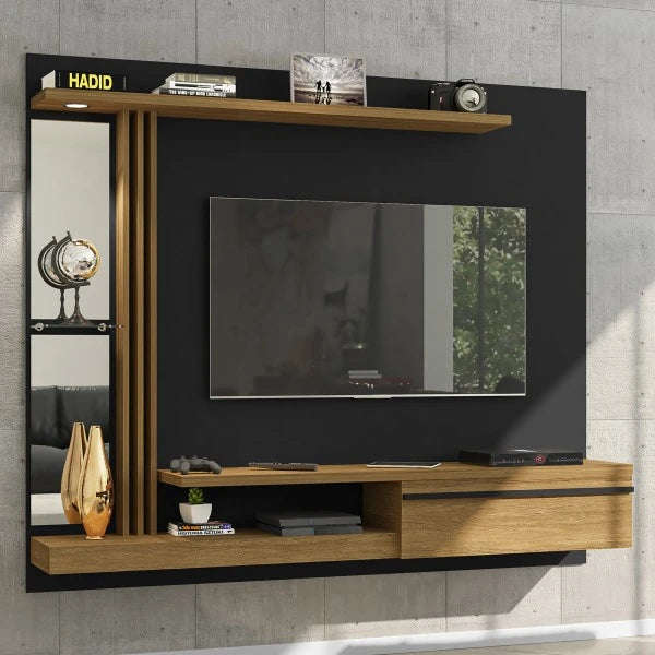 Denver Panel With LED And Glass Shelf