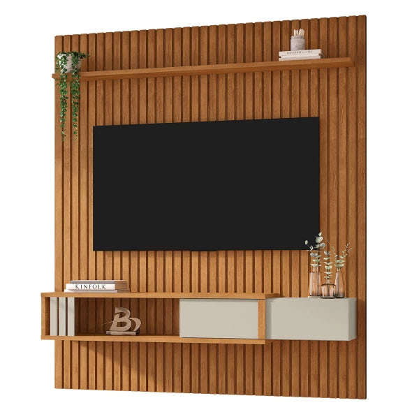 Nassau Slatted Panel With 1 Drawer