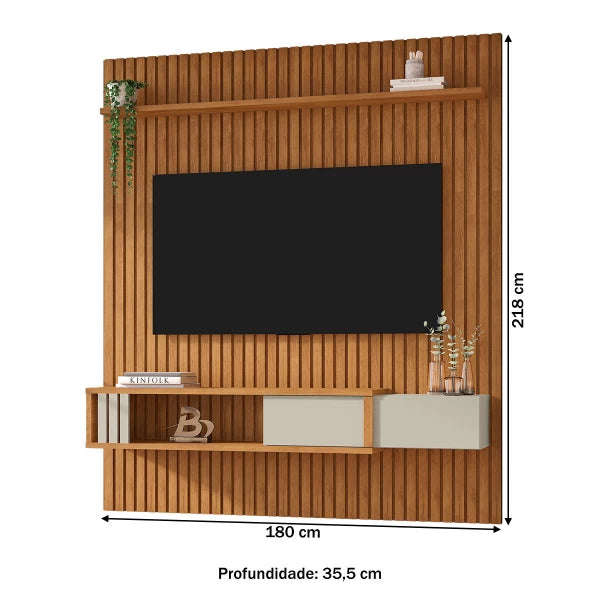 Nassau Slatted Panel With 1 Drawer