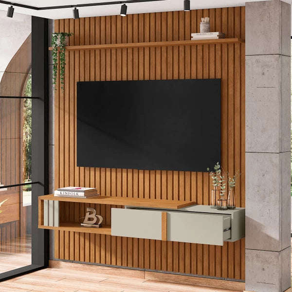 Nassau Slatted Panel With 1 Drawer