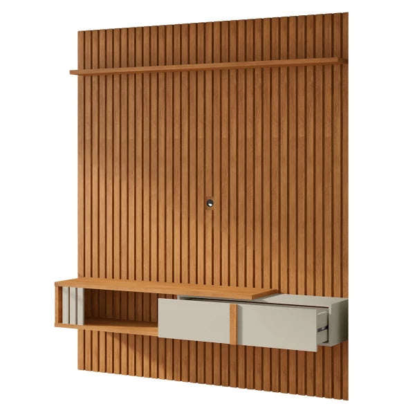 Nassau Slatted Panel With 1 Drawer