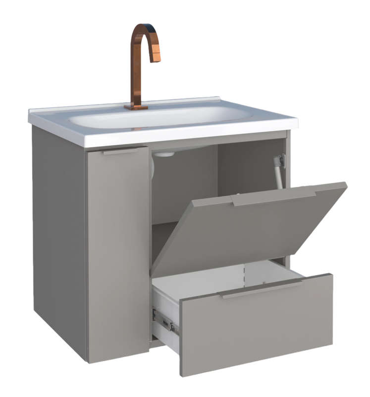 Caqui Steel bathroom Vanity