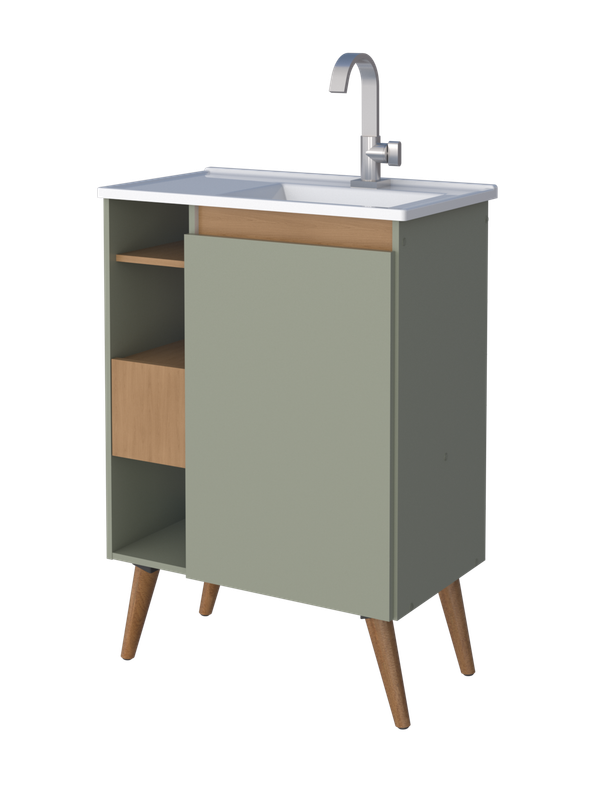 Lotus Bathroom Vanity Freestanding -60cm