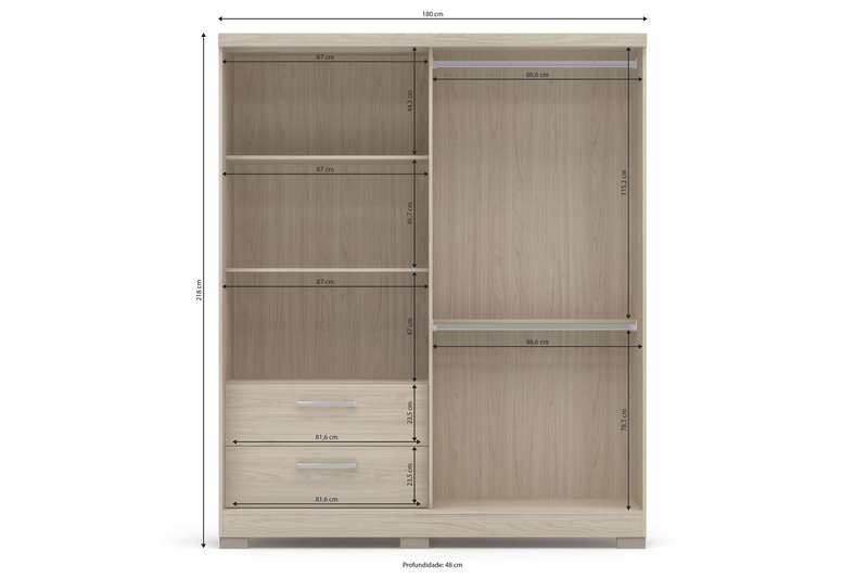 Mateo 3 Door Wardrobe