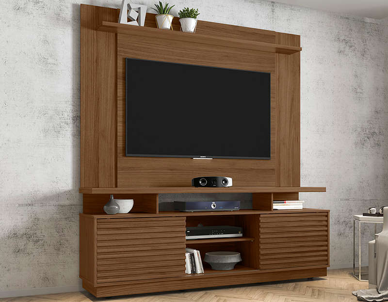 New Blumenau Plasma Stand With Wall Panel