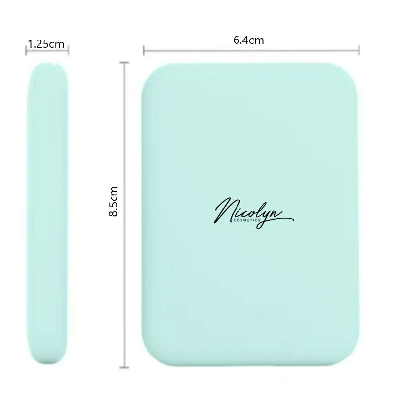 Nicolyn Matte Liquid Lipstick set with Pocket Makeup Mirror:Lighter Colors