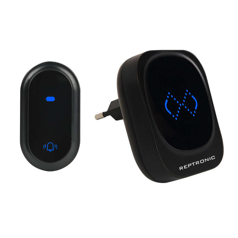 Reptronic DIY black wireless doorbell: RPTDB46 - 1R1B