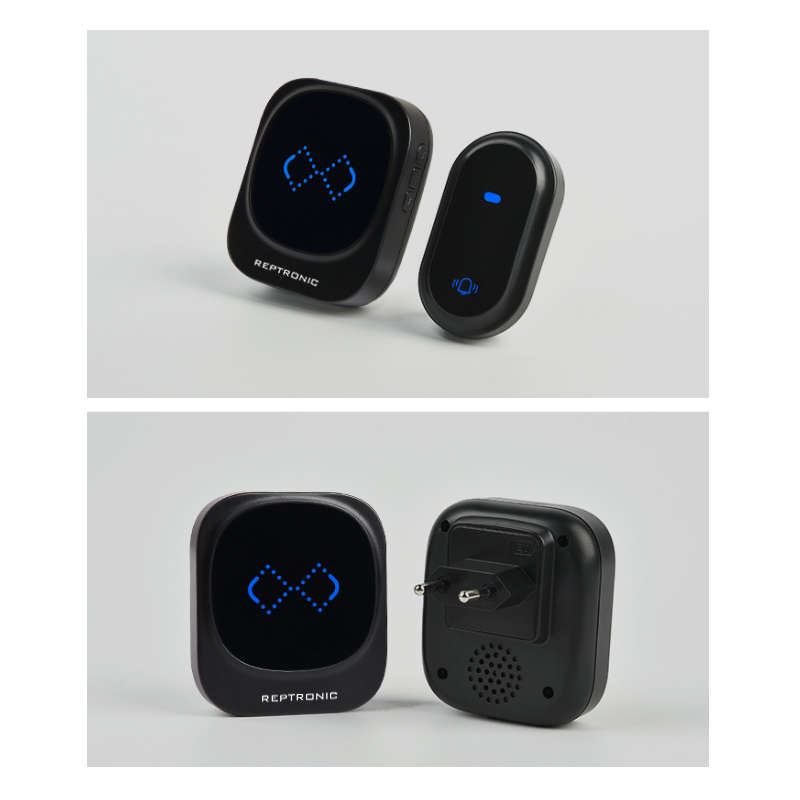 Reptronic DIY black wireless doorbell: RPTDB46 - 1R1B