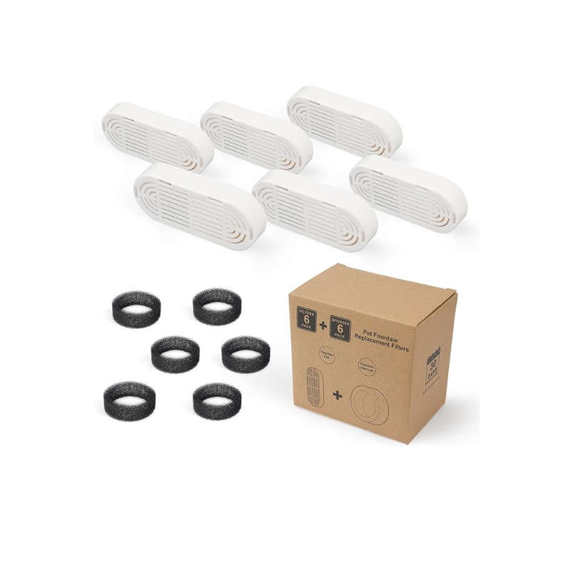 Reptronic 6 Pack Filters For Large Stainless Steel Pet Fountain: 7 Litres