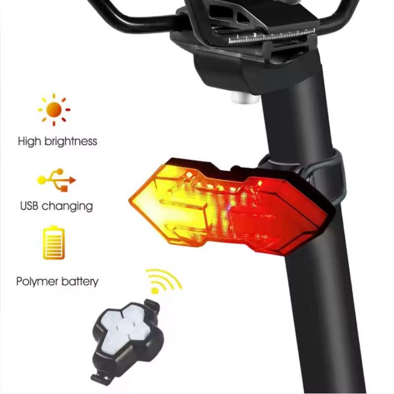 Bicycle Bike Remote Control LED Turn Signal Indicators Rear Taillight