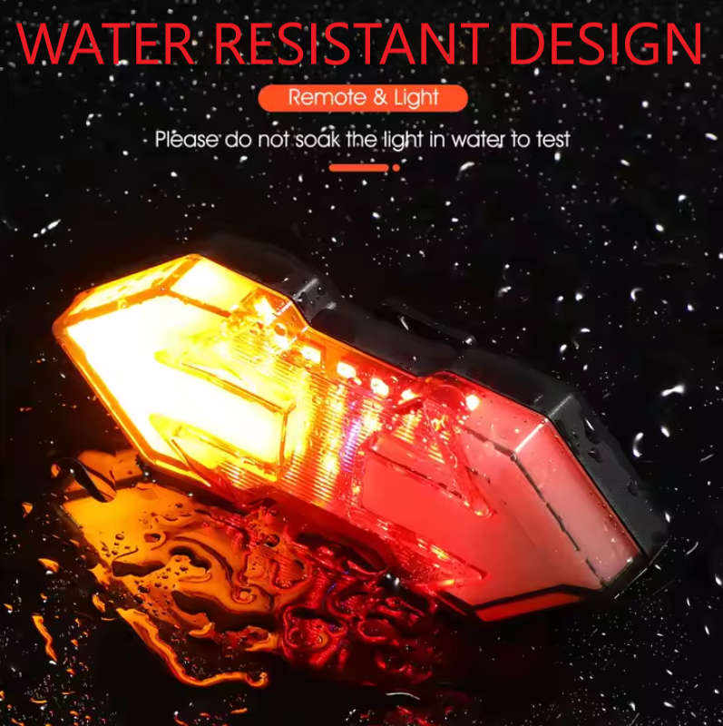 Bicycle Bike Remote Control LED Turn Signal Indicators Rear Taillight
