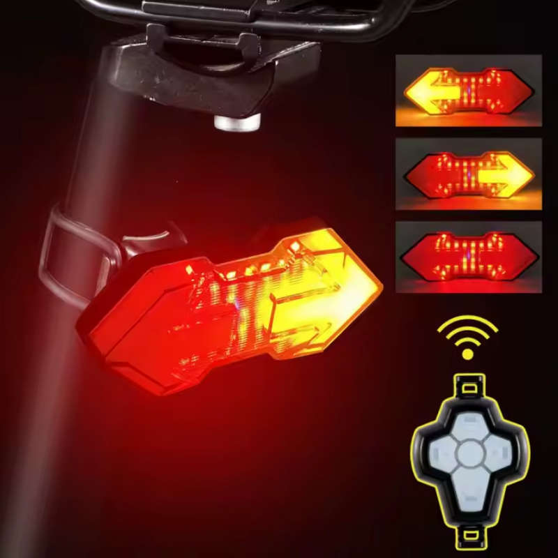 Bicycle Bike Remote Control LED Turn Signal Indicators Rear Taillight