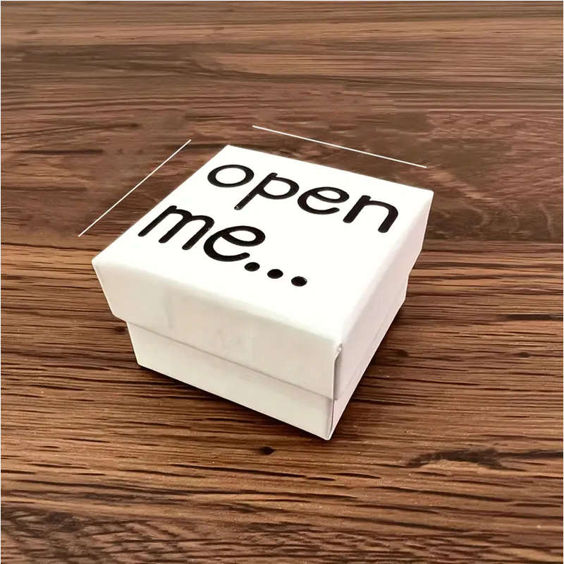 Message in a box with Red Resin Heart: Close together or far apart message