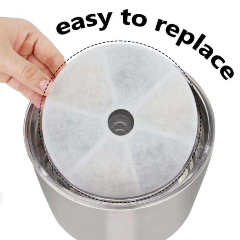 Reptronic 6 pack Round Filters for Reptronic Stainless Steel 2.5L Fountain