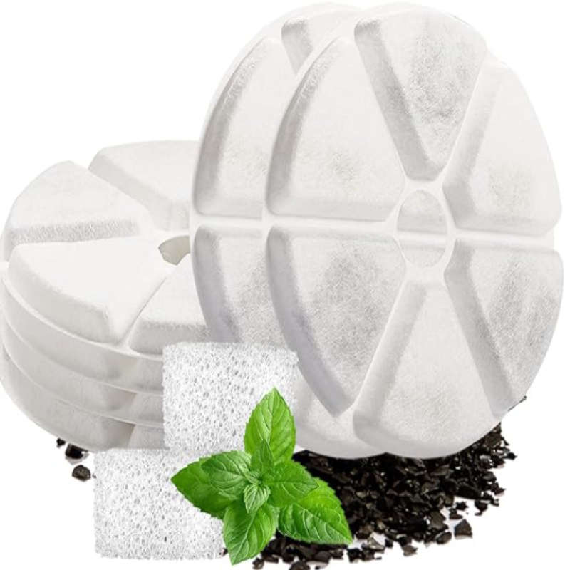 Reptronic 6 pack Round Filters for Reptronic Stainless Steel 2.5L Fountain