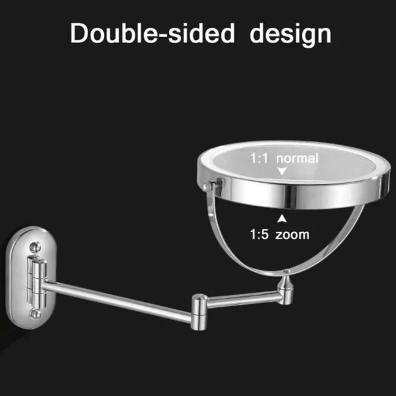 Reptronic Two sided LED wall mounted cosmetics mirror: X10 Magnifying