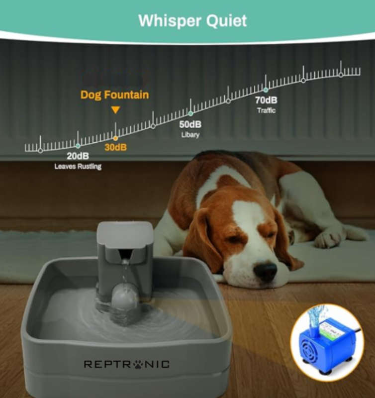 Reptronic XL Grey Pet Fountain- 7.6L