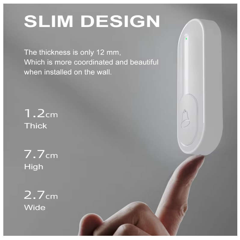 Reptronic DIY Wireless Doorbell- RTDB06 - White (RTDB39)