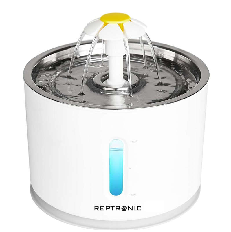 Reptronic Cat/Dog White Pet Drinking Water Fountain/Spring